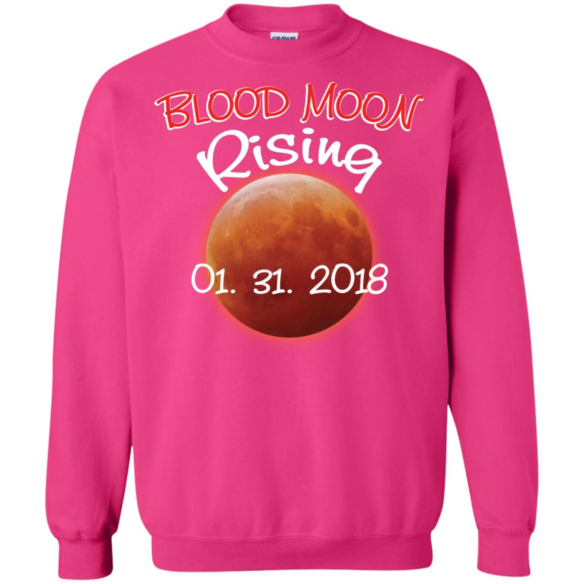 Blood Moon T-shirt Rising 01.31.2018 Heliconia