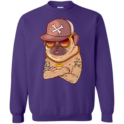 I'm Not A Pug Tattoo Dog Owner Shirt Purple