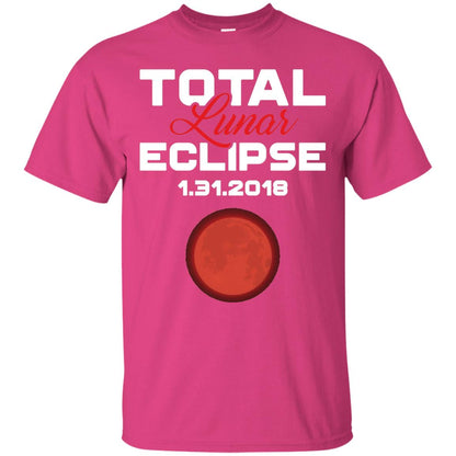 Eclipse January 31st 2018 Total Lunar Eclipse T-shirt Blood Moon Heliconia