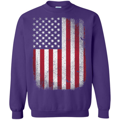 Usa Flag T-shirt 4th July Purple