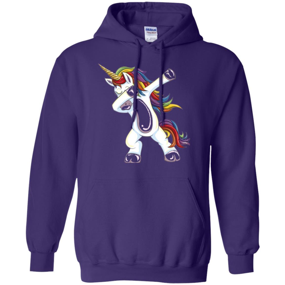 Funny Unicorn T-shirt Dabbing Unicorn T-shirt Purple
