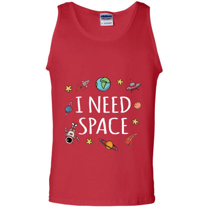 Funny I Need Space T-shirt Red