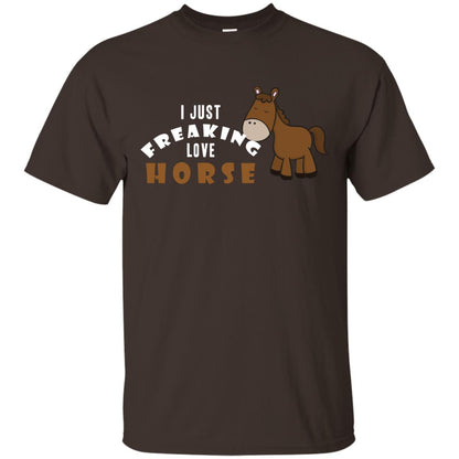 I Just Freaking Love Horse Shirt Dark Chocolate