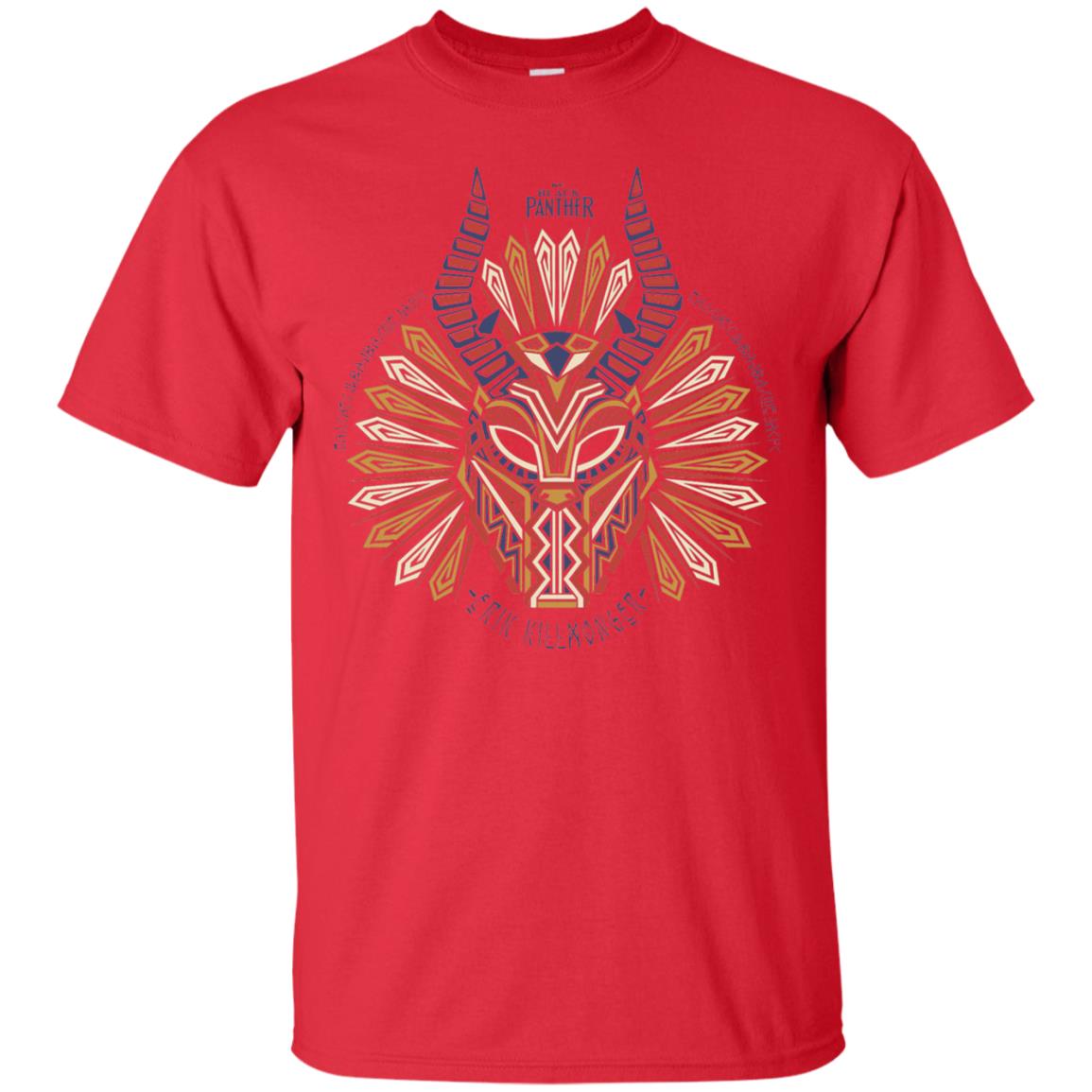Black Panther Movie Geo Killmonger Movie Lover T-shirt Red