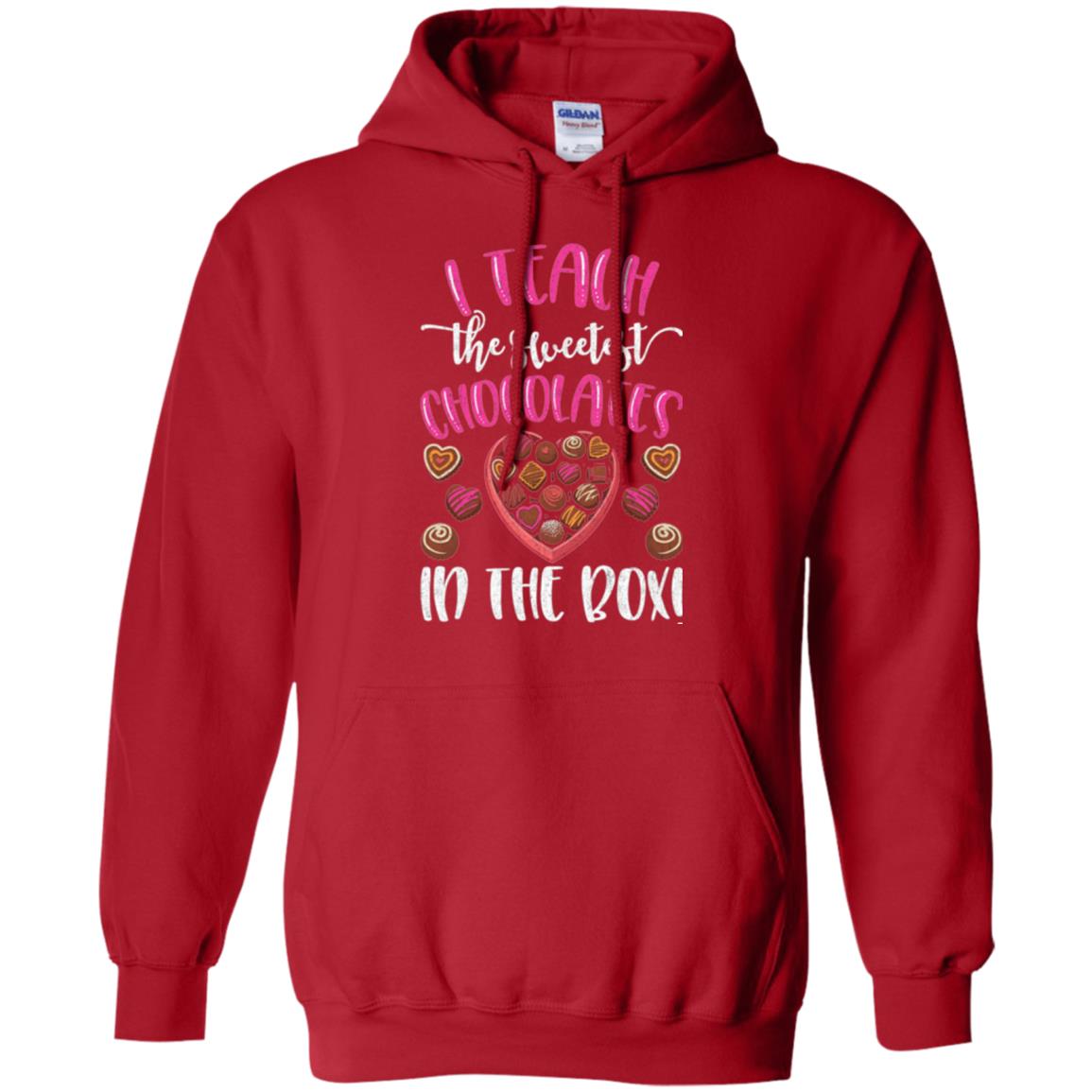 Valentines Day T-shirt I Teach The Sweetest Chocolates In The Box Red