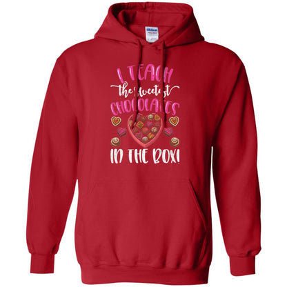 Valentines Day T-shirt I Teach The Sweetest Chocolates In The Box Red