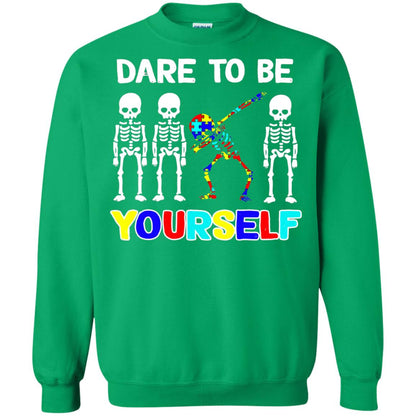 Dare To Be Yourself Autism Awareness Shirt Irish Green