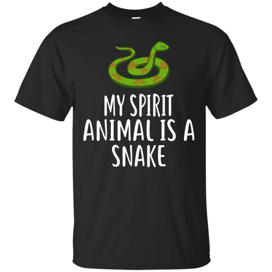 Pet Snake Lover Shirt My Spirit Animal Is A Snake T-shirt Black