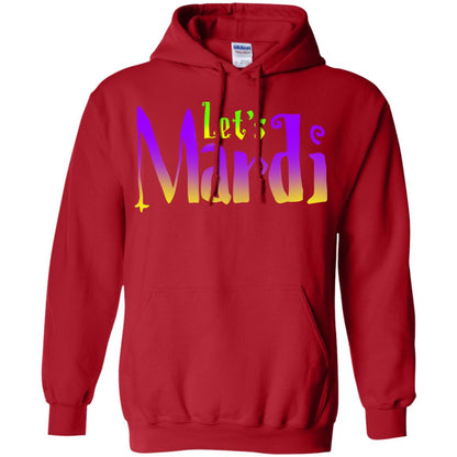 Mardi Gras T-shirt Let's Mardi Red