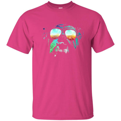 Pitbull Lover T-shirt English Bulldog Neon Dog T-shirt Heliconia