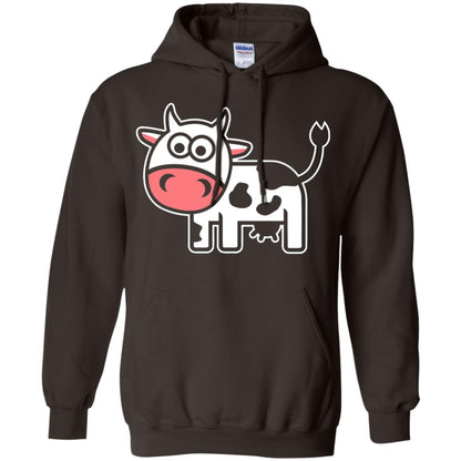 Cute Comic Cow Lover T-shirt Dark Chocolate