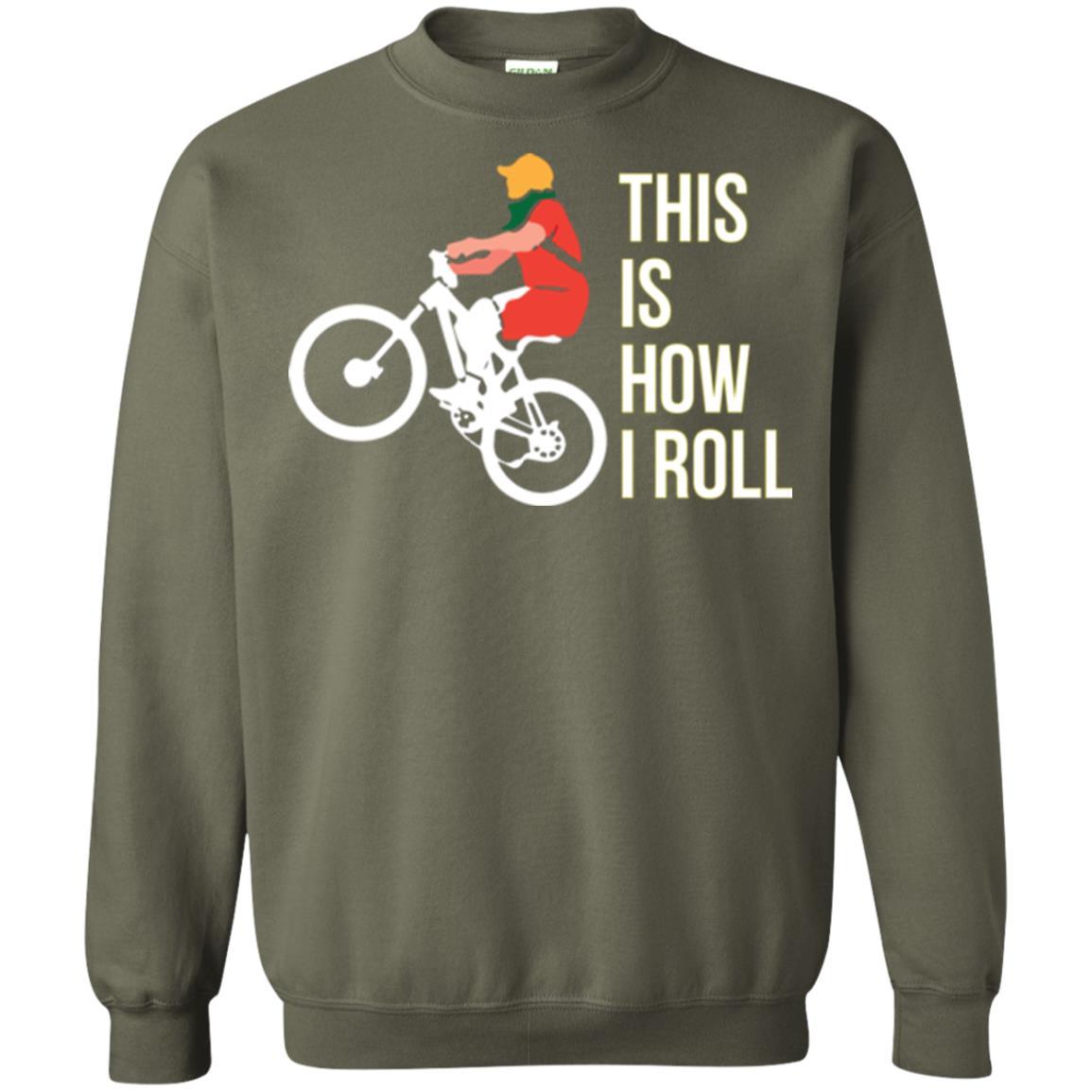 Bicycle T-shirt This Is How I Roll Military Green