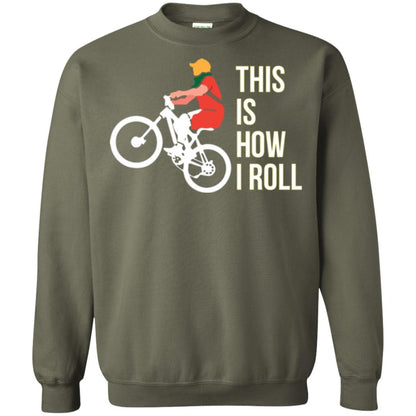 Bicycle T-shirt This Is How I Roll Military Green