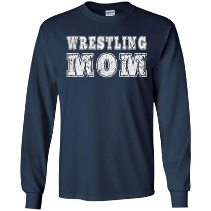 Wrestling Mom Mommy T-shirt Navy