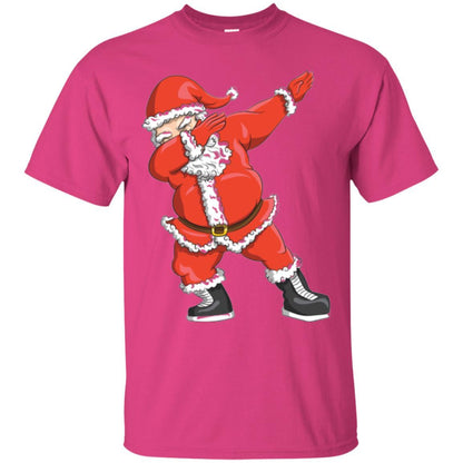 Funny Christmas T-shirt Dabbing Santa Claus Heliconia