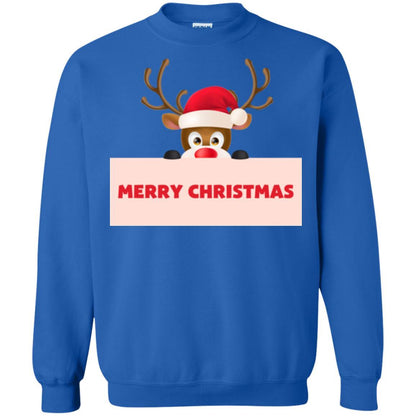 Christmas T-shirt Reindeer Merry Christmas T-shirt Royal