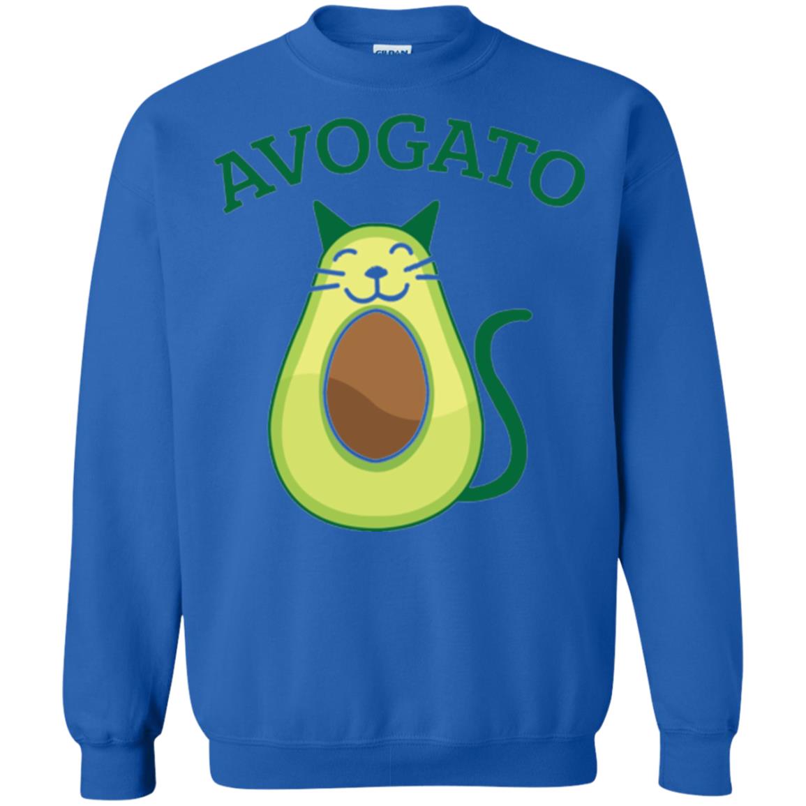 Avogato Avocado Cat Kitty Funny Meow T-shirt Royal