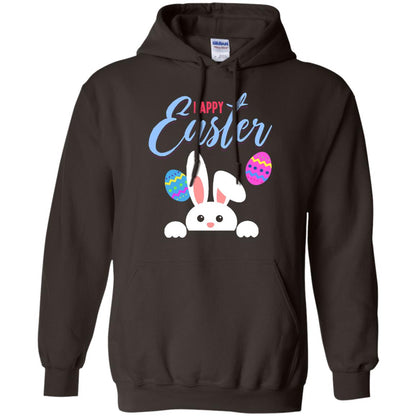 Emoji Bunny Egg Happy Easter Shirt Dark Chocolate