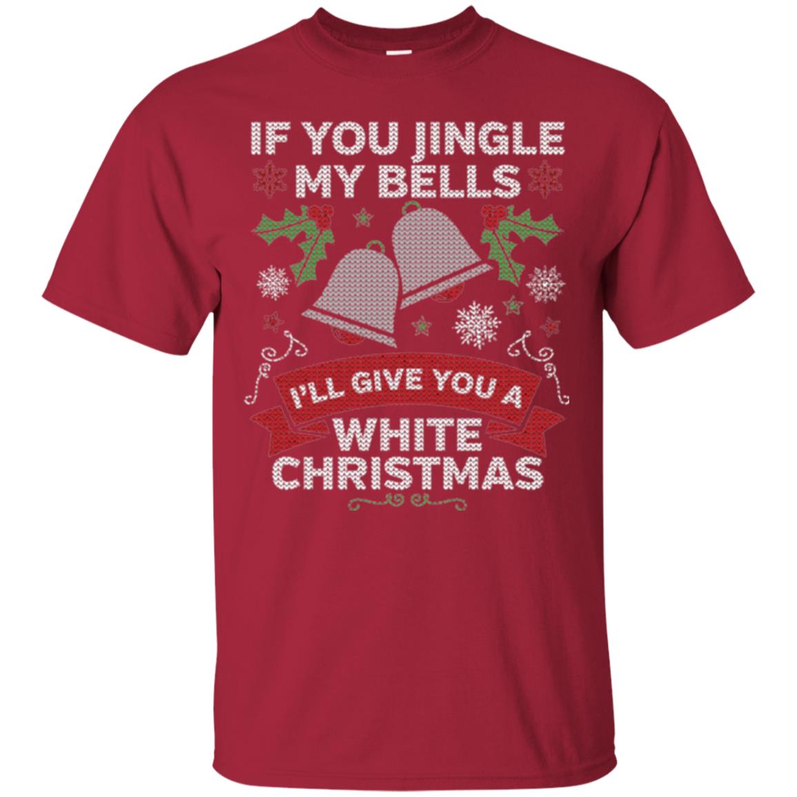 Christmas T-shirt If You Jingle My Bells Cardinal