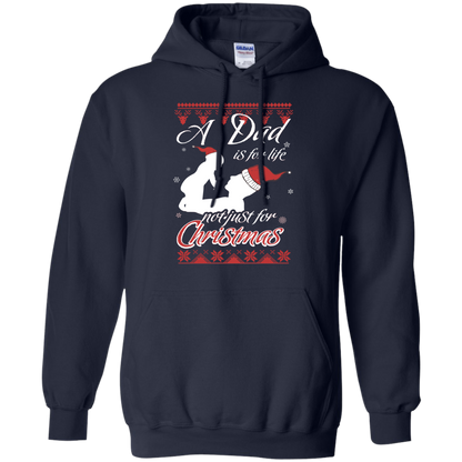 Family T-Shirt A Dad Is For Life Not Just For Christmas Navy