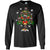 Wine X-mas Tree Drinking Lovers Idea ShirtG240 Gildan LS Ultra Cotton T-Shirt