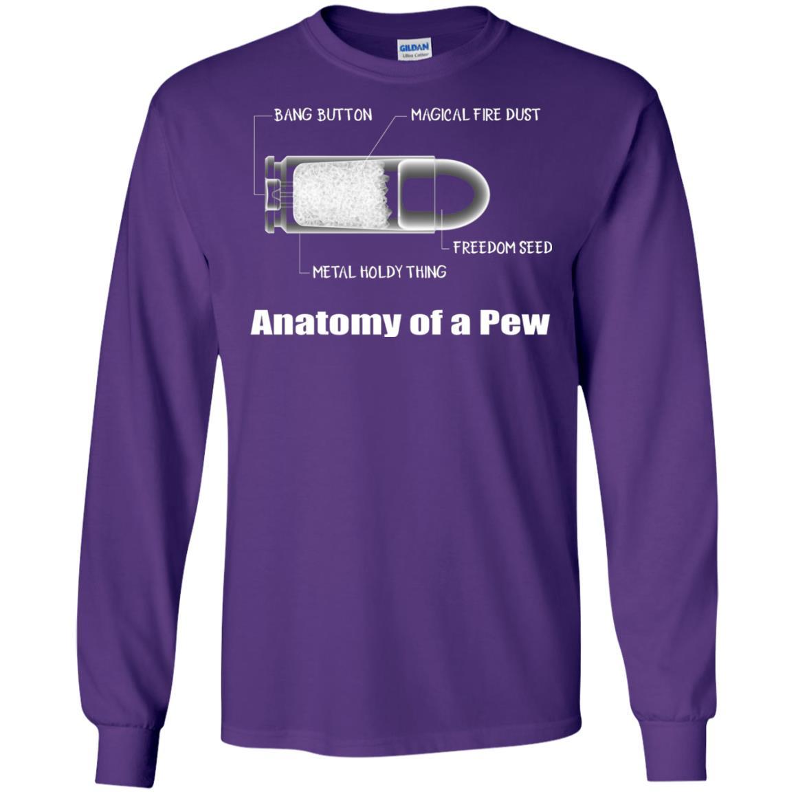 Bullet T-shirt The Anatomy Of A Pew Purple