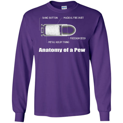 Bullet T-shirt The Anatomy Of A Pew Purple