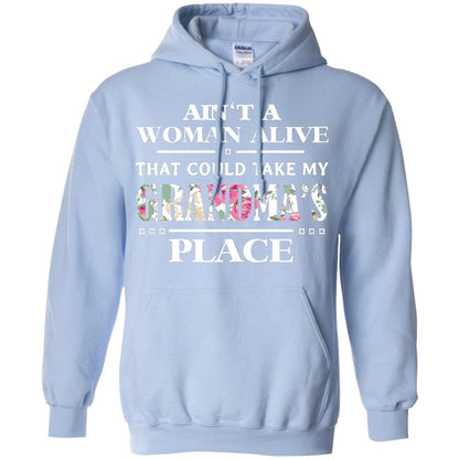 Ain't A Woman Alive That Could Take My Grandma's Place Grandchild Shirt Light Blue