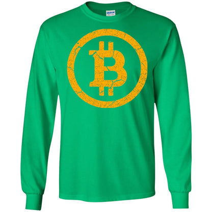 Bitcoin T-shirt Vintage Worn Distressed Look Design