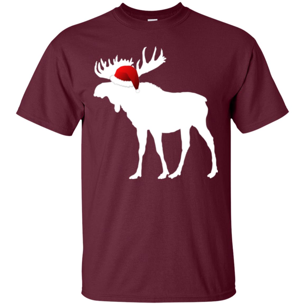 Christmas T-shirt Reindeer Maroon