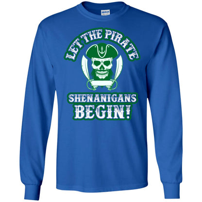 Saint Patrick's Day T-shirt Let The Pirate Shenanigans Begin Royal