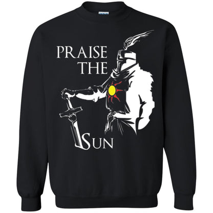 Gamer T-shirt Praise The Sun Knight T-shirt Black