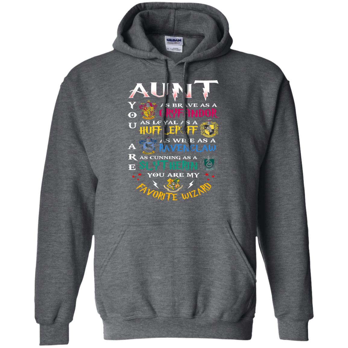 Aunt My Favorite Wizard Harry Potter Fan T-shirtG185 Gildan Pullover Hoodie 8 oz.