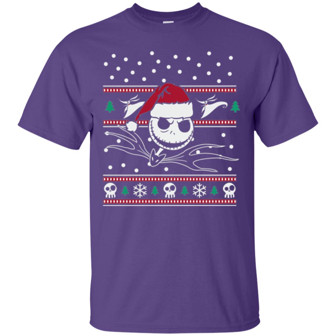 Disney Nightmare Before Christmas Holiday Christmas T-shirt Purple