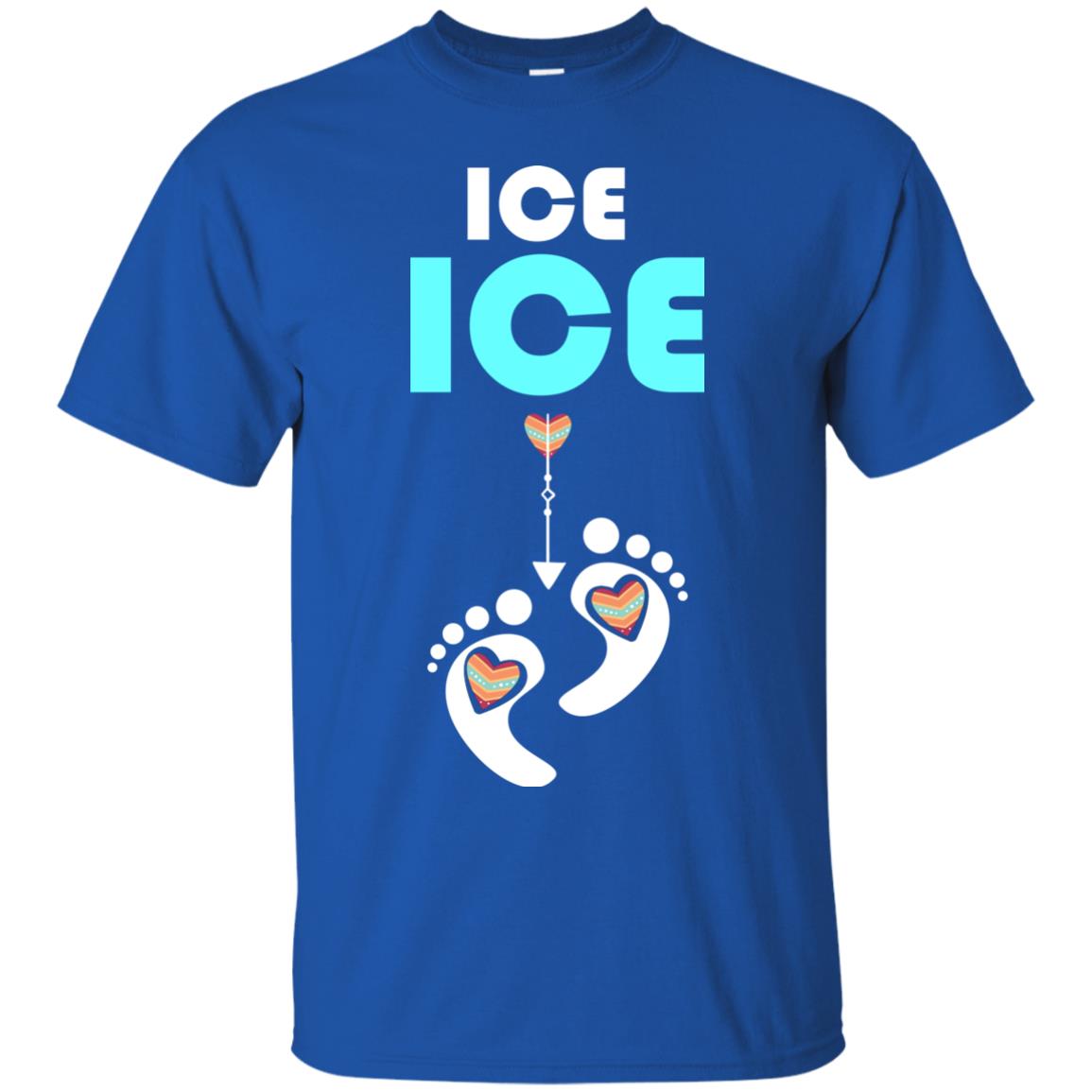Ice Ice Funny Pregnancy Announcement T-shirt Royal