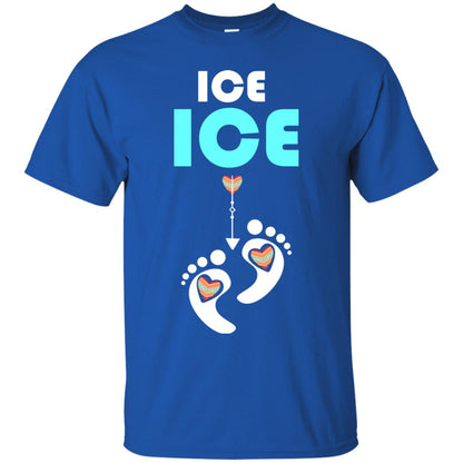 Ice Ice Funny Pregnancy Announcement T-shirt Royal