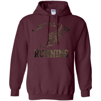 Movie T-Shirt I Just Felt Like Running Maroon