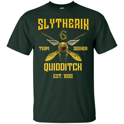 Slytherin Quiddith Team Seeker Est 1092 Harry Potter Shirt Forest