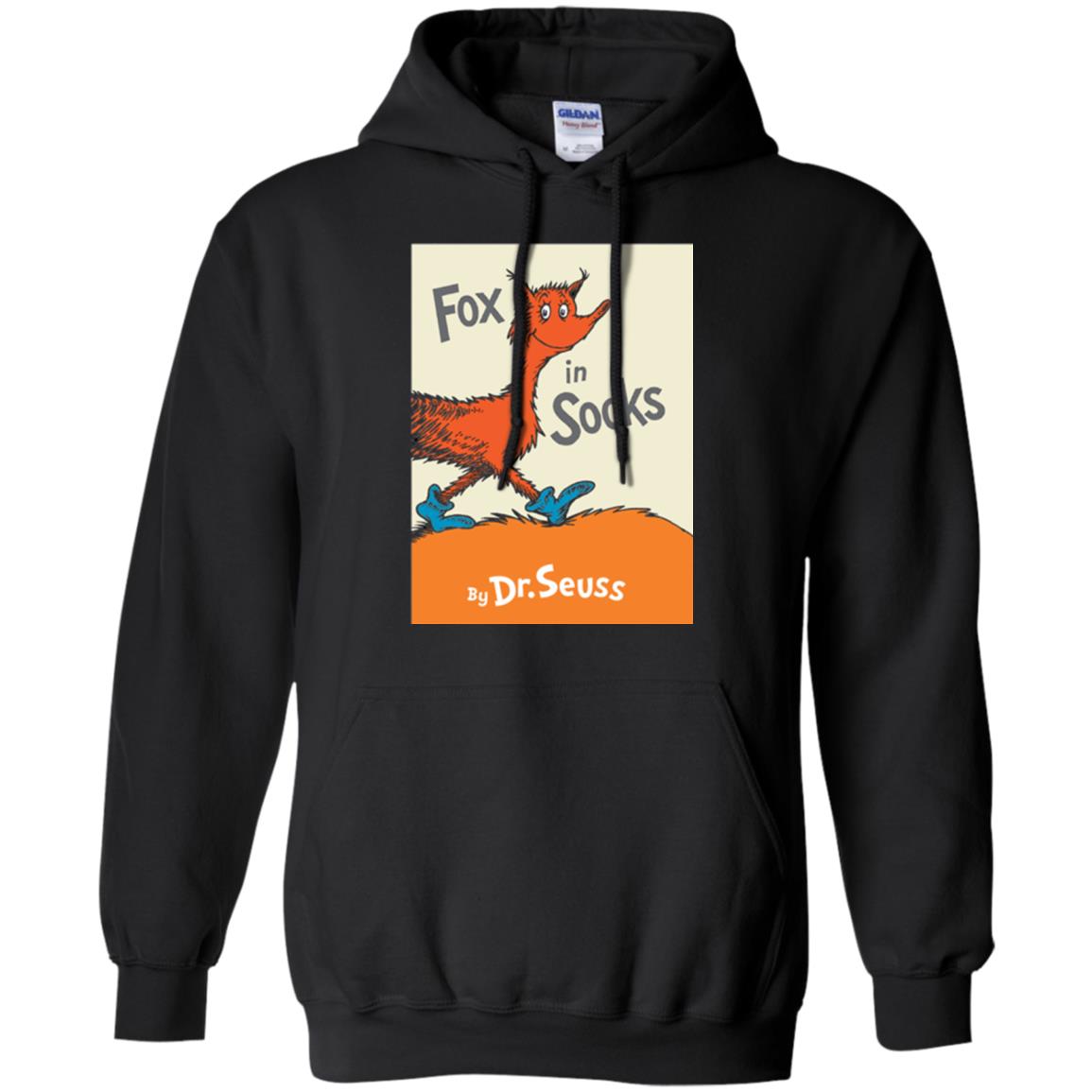 Dr. Seuss Fox In Socks Book Lover T-shirt Black