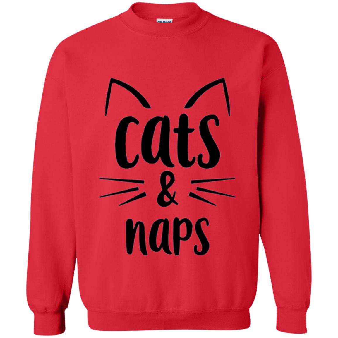 Cats And Naps Lovers T-shirt Red