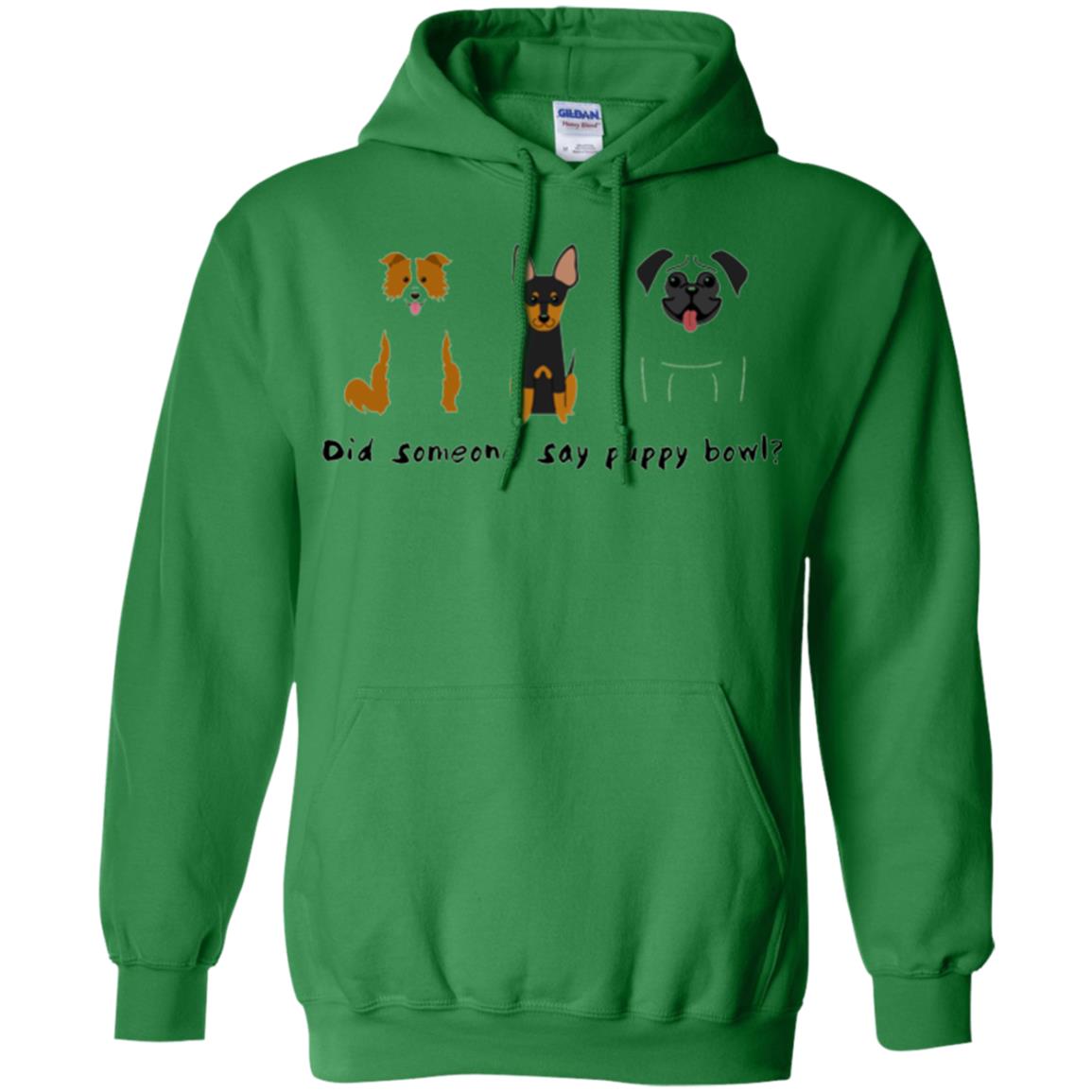 Puppy Bowl Football Funny Dog T-shirt Irish Green