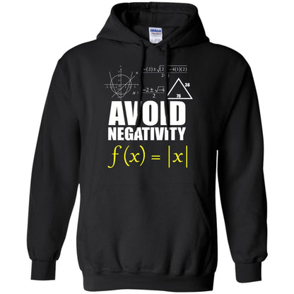 Avoid Negativity Math Teacher T-shirt Black