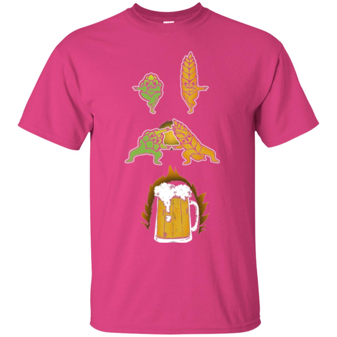 Hop And Malt Fusion To Beer Funny Beer Lover T-shirt Heliconia