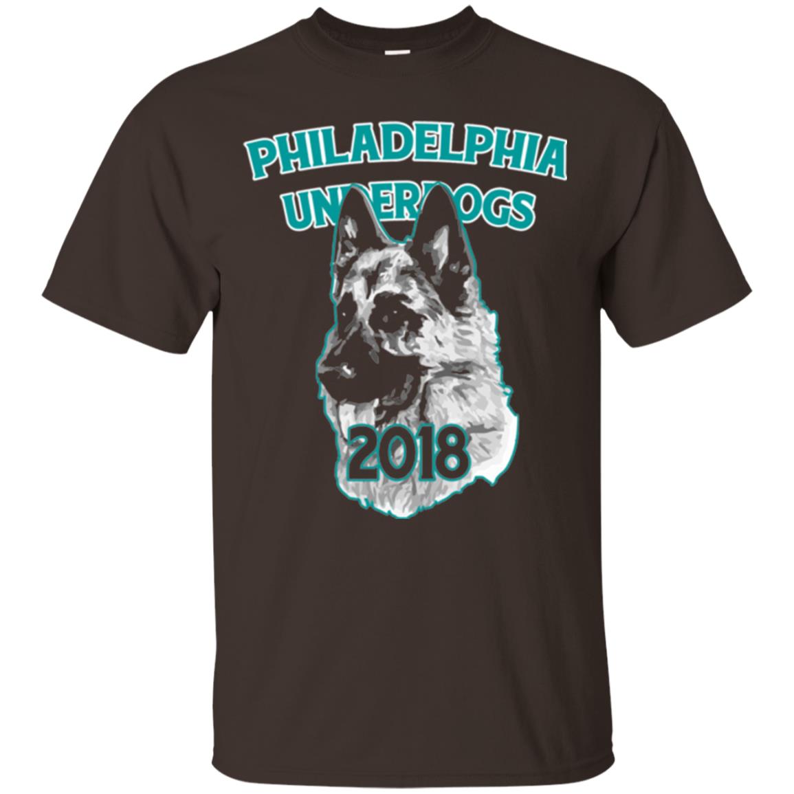 Dog Lover T-shirt Philadelphia Underdogs Celebration 2018 T-shirt Dark Chocolate