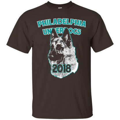 Dog Lover T-shirt Philadelphia Underdogs Celebration 2018 T-shirt Dark Chocolate