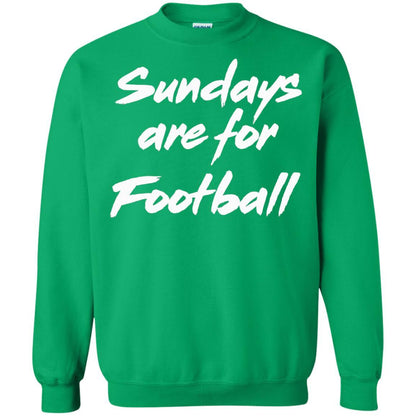 Football Lover T-shirt Sundays Are For Football Irish Green