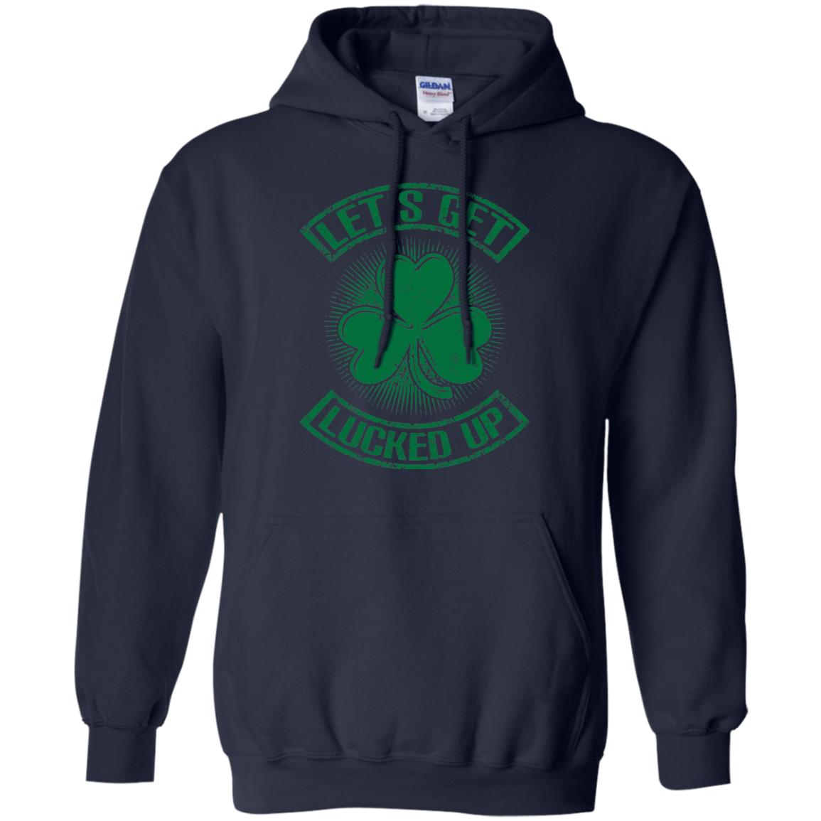 Let_s Get Lucked Up St. Patrick_s Day T-shirt Navy