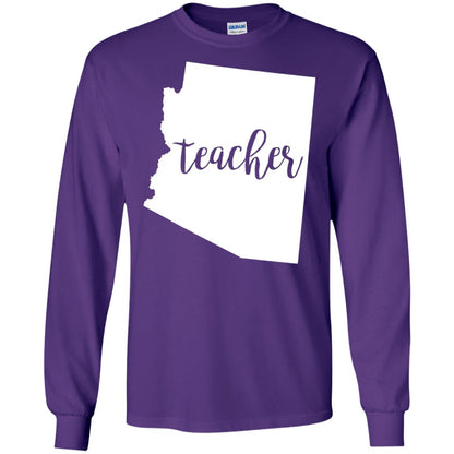 Arizona Teacher Home State Back To School Shirt Purple
