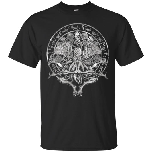 The Idol - Cthulhu T-shirt White Variant Black