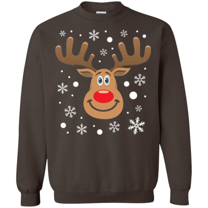 Christmas T-shirt Reindeer Merry Christmas Dark Chocolate